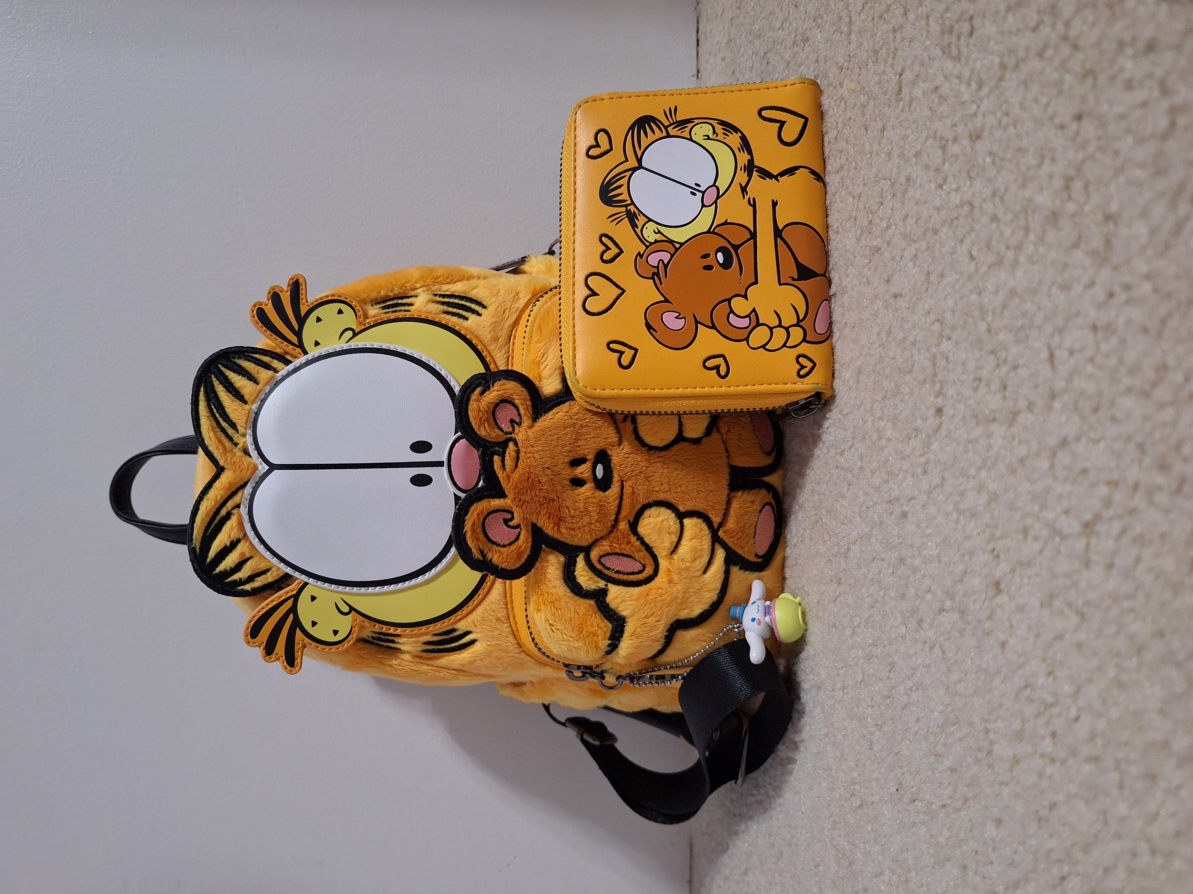 Garfield and Pooky matching bag and wallet