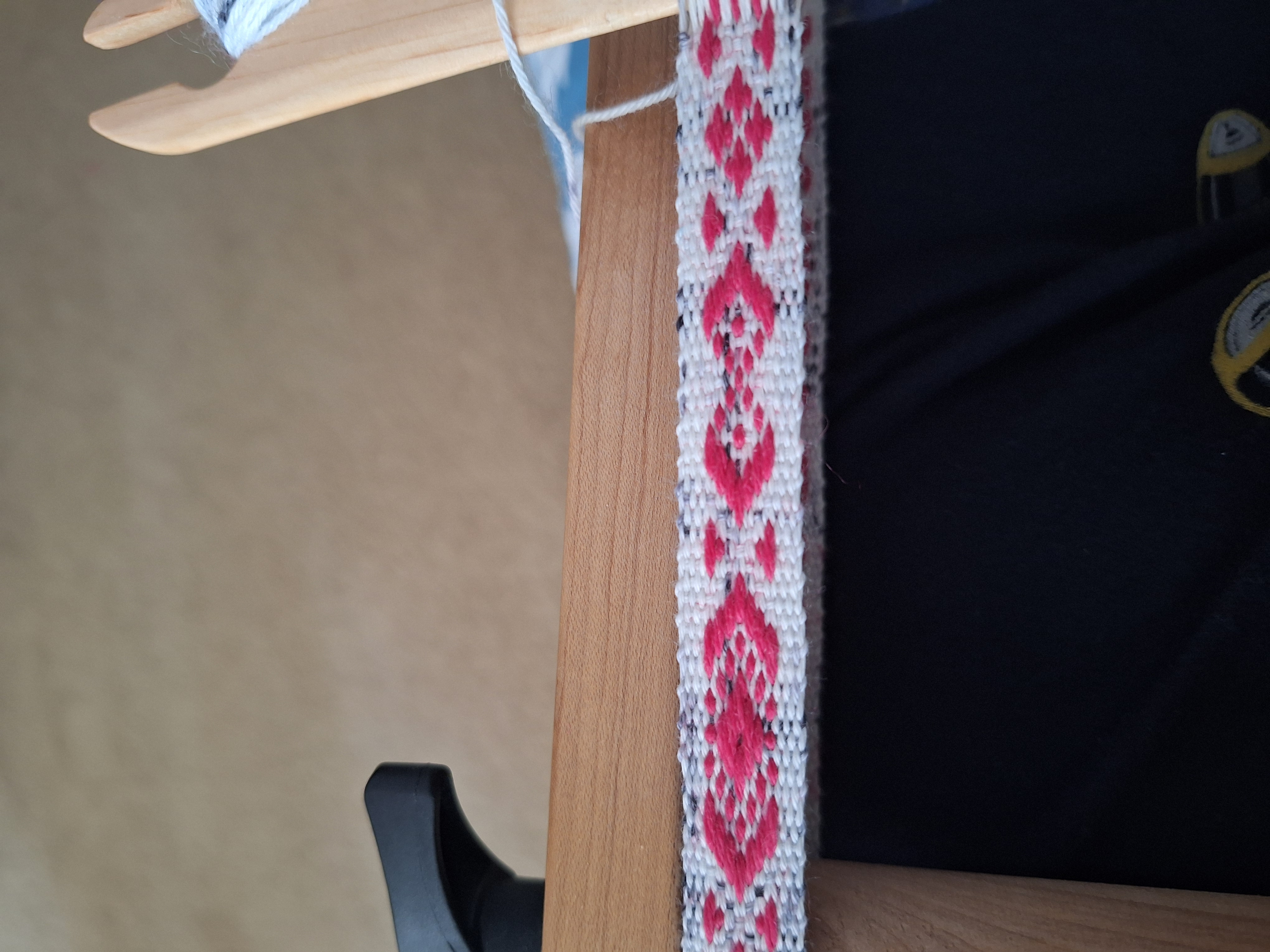 The first baltic pattern I did, I fell in love with baltic weaving